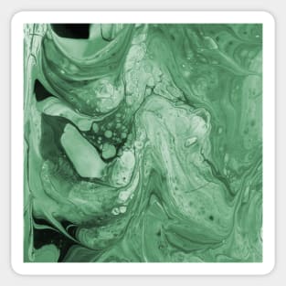 Marbling design in Green Sticker